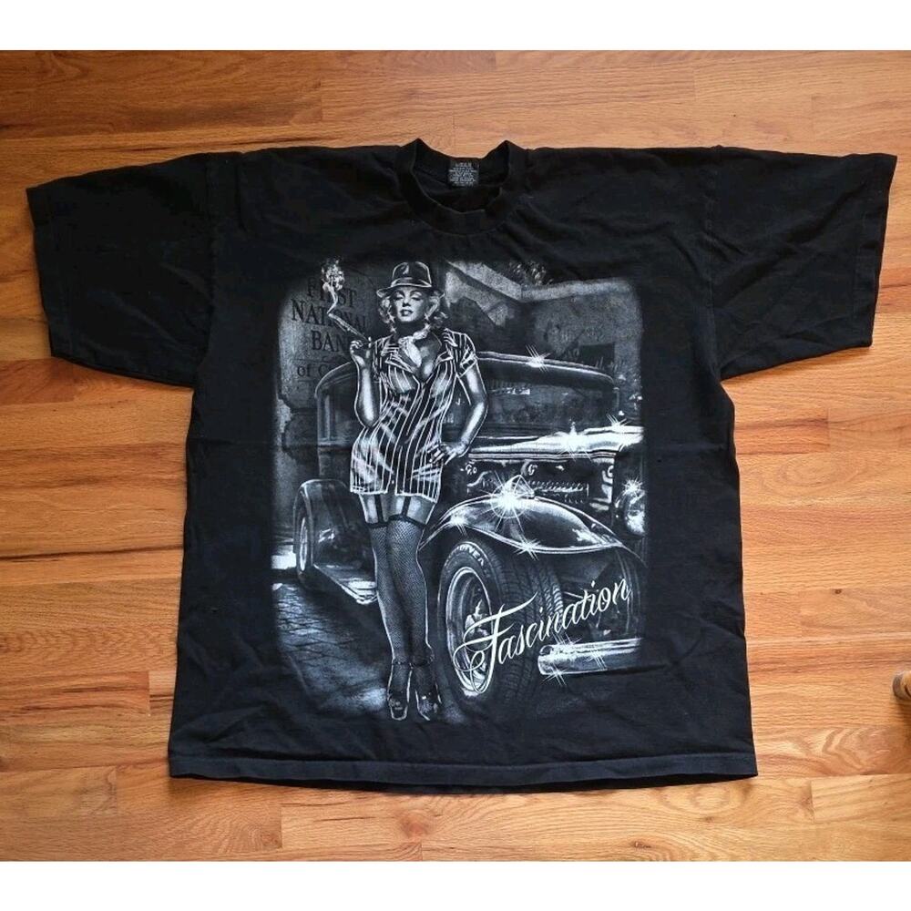 Pro Tag Marilyn Monroe Heavy Wear T-shirt Urban Streetwear Tee Men's 3XL Black